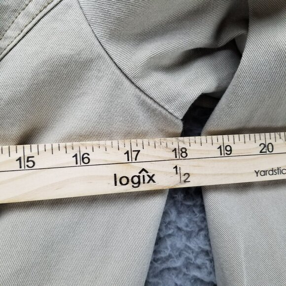 Nori Jacket Womens Medium Tan 100% Cotton Long Sleeve Two Button Blazer - Picture 7 of 12